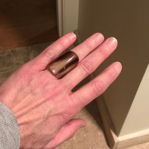 NWT Handmade Boho-Chic, Chunky Horn Ring. 8